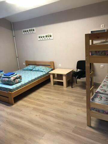 Фото номера Четырехместный номер Хостел Акварель на Баумана г. Казань 10