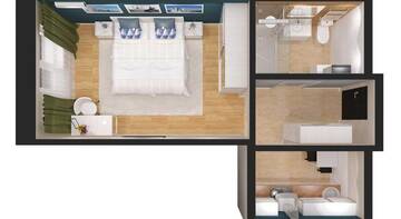 Фото номера Апартаменты с видом на Кремль Гостиница Sibgat Apartments г. Казань 3