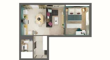 Фото номера Апартаменты с 1 спальней Гостиница Sibgat Apartments г. Казань 18